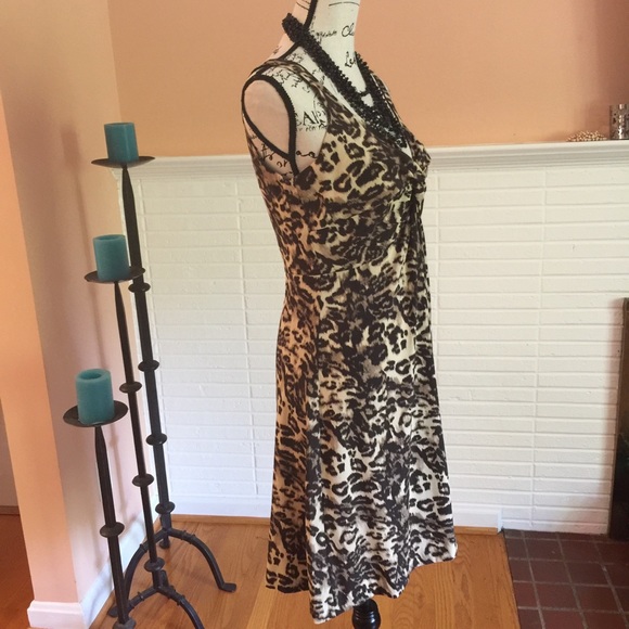 Scharke Leopard Print Silk Dress - Picture 4 of 7